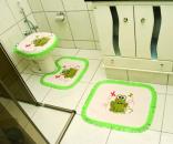 Jogo Banheiro Tear - Franja Verde 789892729626